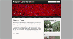 Desktop Screenshot of nisquallydeltarestoration.org